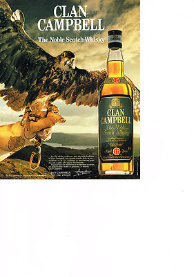 WERBUNG WERBUNG 1988 CLAN CAMPBELL The Noble Scotch Whisky