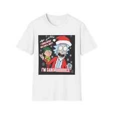 Rick and Morty Christmas T-Shirt, Funny Cartoon Tee, Geeky Holiday Shirt,