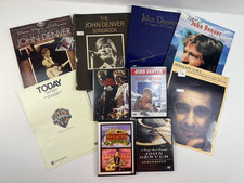 John Denver LOT: Sheet Music Song Books Piano Guitar  4 DVD's