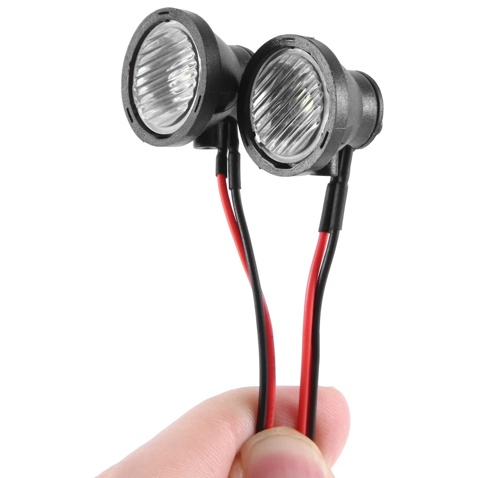 2 StüCk LED-Leuchten  Scheinwerfer Scheinwerfer für 1/10 RC Crawler Ca4900 - Bild 3 von 4