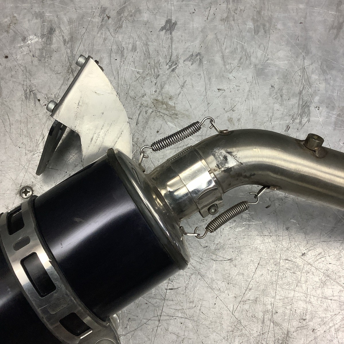 Kawasaki ZX6R 2003 2004 Micron Exhaust Pipe Muffler 115D | eBay
