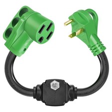 30 Amp to 50 Amp RV Adapter  Surge Protector for Campers, Trailers - NEMA TT...