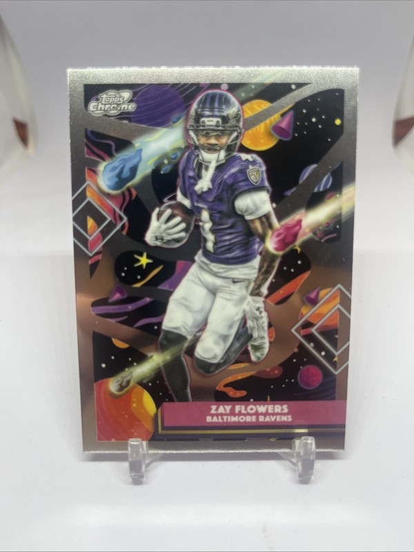 2035 Topps Cosmic Chrome Zay Flowers #9 Baltimore Ravens
