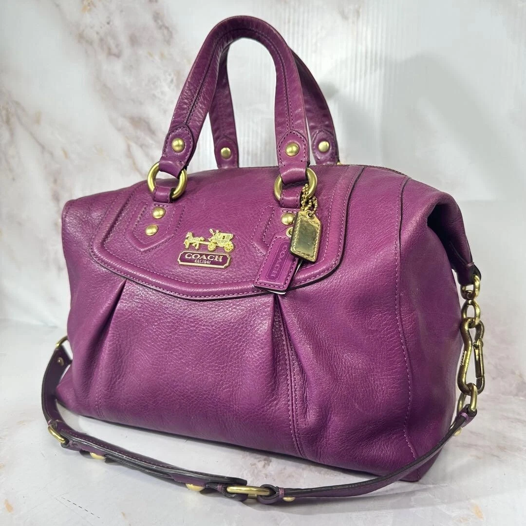 Coach Madison Shoulder Bag Purple Bags & Handbags for Women for