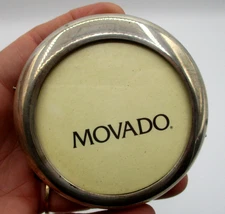 MOVADO STERLING SILVER PICTURE FRAME 3" ROUND