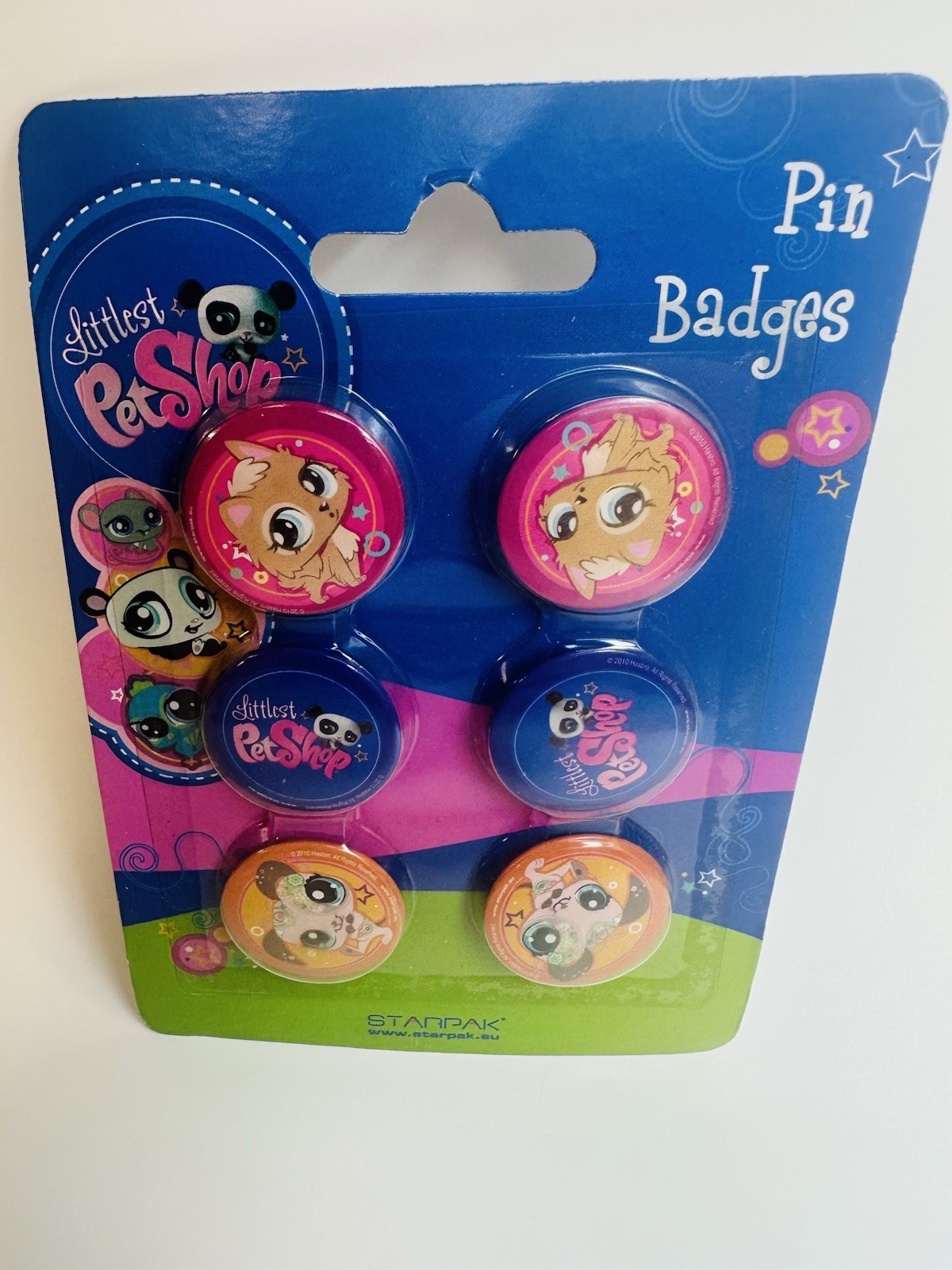 LITTLEST PET SHOP 6 x Safety Pin Backed Badges Pins - LPS merch Rare HTF