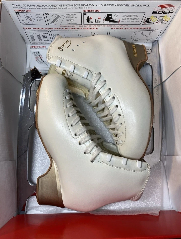 Botas Edea Overture talla 230 C Marfil + Hojas Ultima Aspire XP Excelente Estado Foto 2 de 4