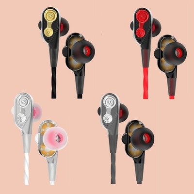 Super Bass In-Ear Doppeltreiber Kopfhörer DT2 Ohrhörer Earphone Headset
