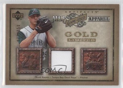2006 Upper Deck Artifacts MLB Apparel Gold 72/150 Scott Kazmir #MLB-SK 0j5