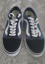 Size 5 - VANS Old Skool Navy- Pre-owned Blue Black