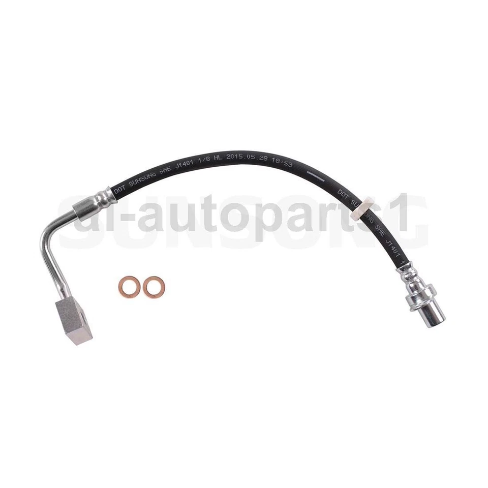 2pcs Front Left & Right Brake Hydraulic Hose For 2013 2014 2015 Ram 1500 RWD - Image 3 of 4