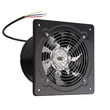 8" Exhaust Fan Ventilation Extractor Fan 110V Wall-Mounted Blower Duct Fan Black