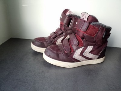 Weinrote warme gefütterte Hummel Winterstiefel, Gr. 36, Tex-Material
