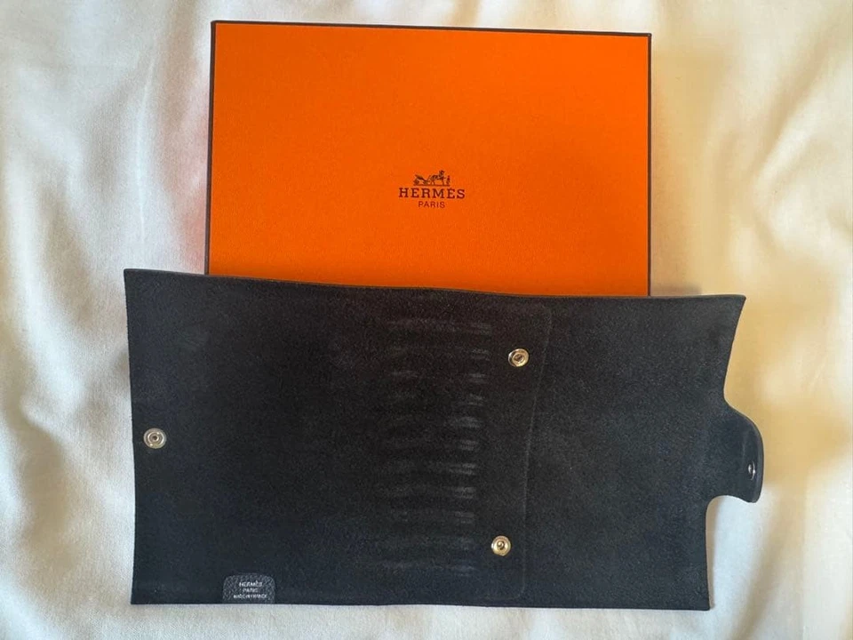 Funda Cuaderno Hermès Ulysse PM Togo Cuero Negro Buen Estado Usada Japón Foto 3 de 4