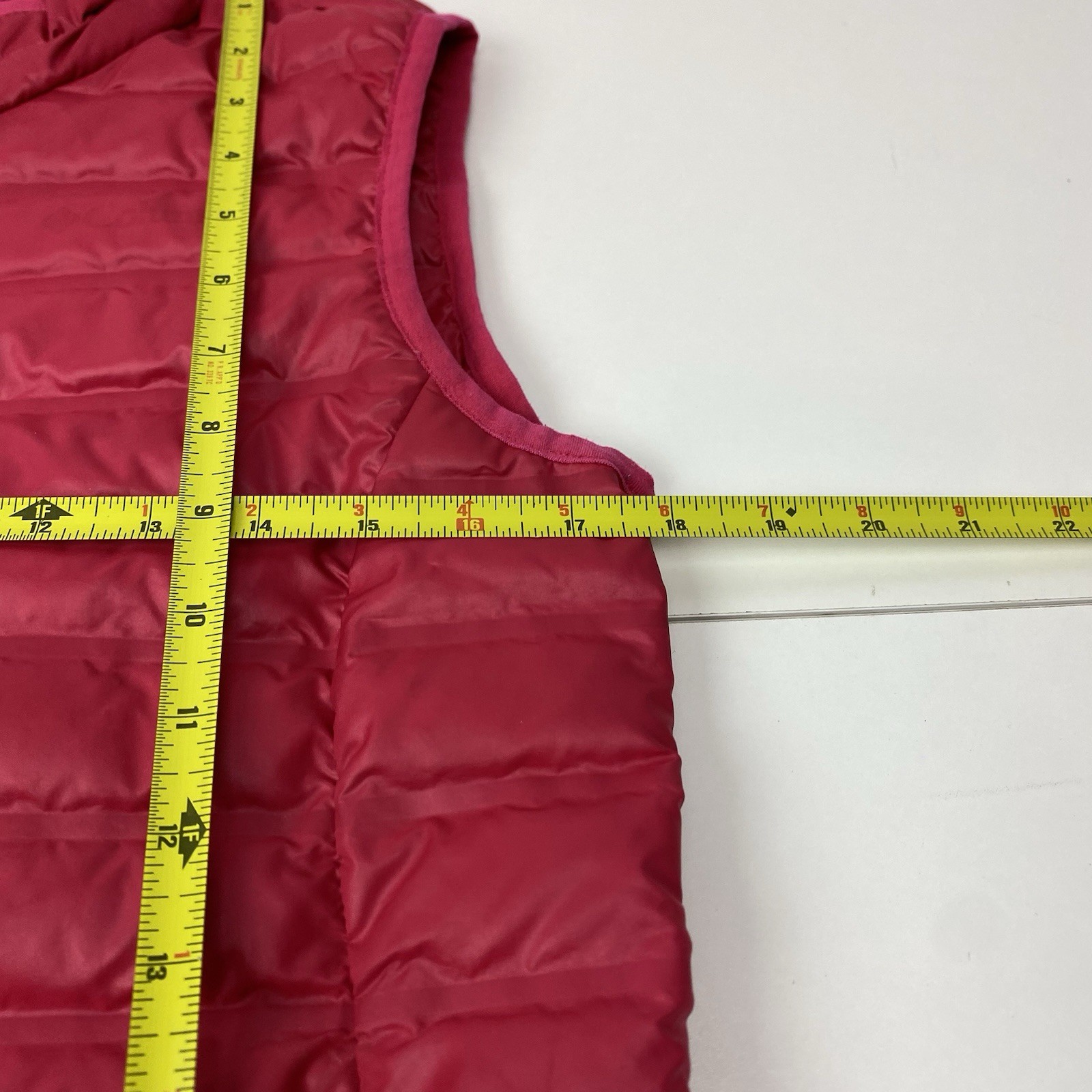 Columbia Womans M Medium Solid Deep Red Quilted F… - image 4