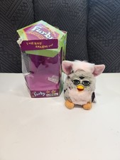 Vintage 1998 Snow Leopard Furby Gray Eyes Tiger Electronics not Working