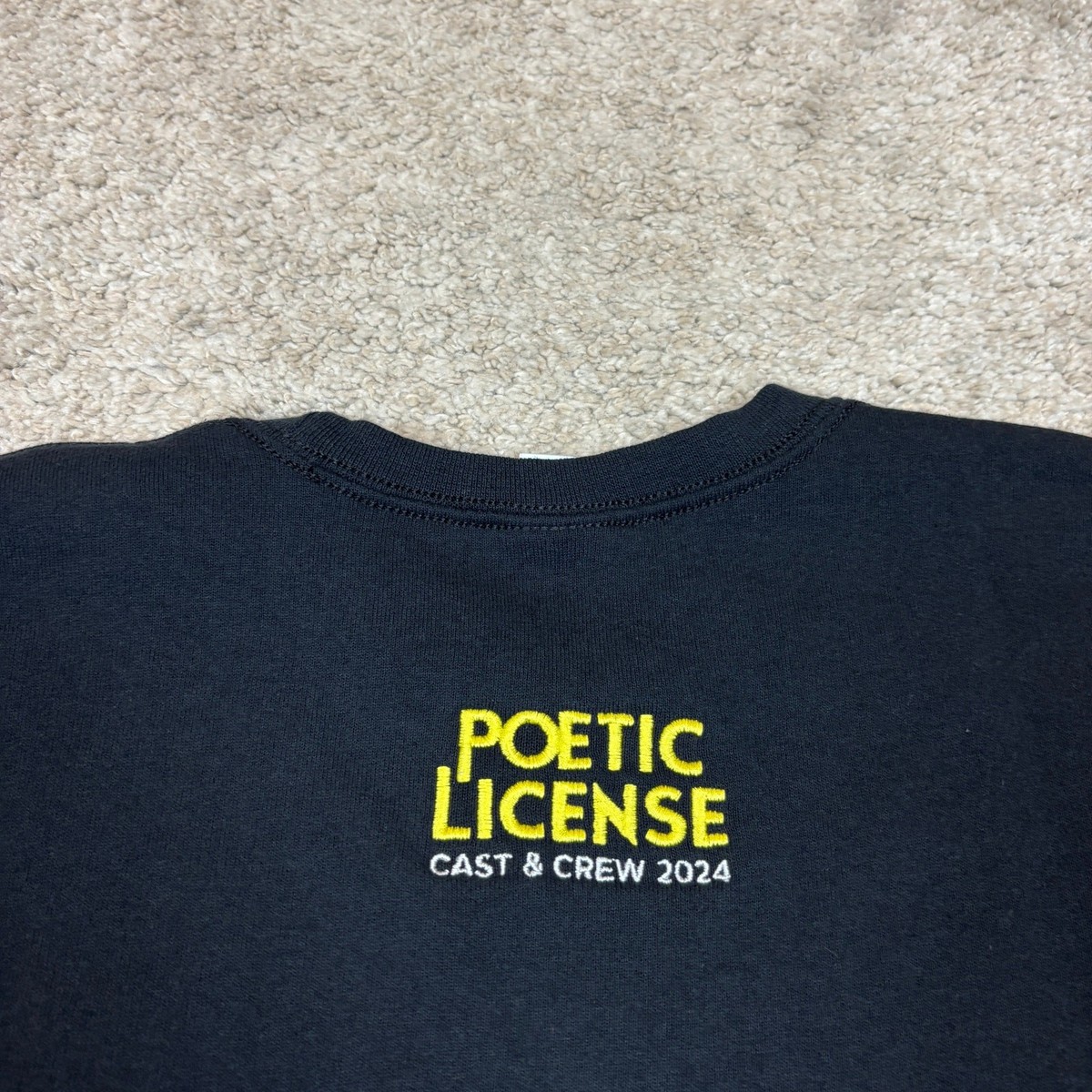 Poetic License Cast Crew 2024 Movie Sweatshirt Men's Large Maude Apatow View 4