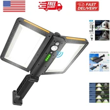 Solar Flood Lights Outdoor, 6000LM High Brightness Motion Sensor Outdoor Ligh...