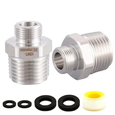 304 RV Faucet Adapter  Lead-Free  , 1/2 to 3/8 reducer 1/2 male to 3/8 Male