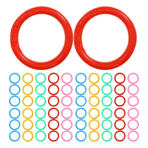 350 Pcs Multi-color Binder Rings Ringed Planners Colorful Binding Book - Bild 12 von 12