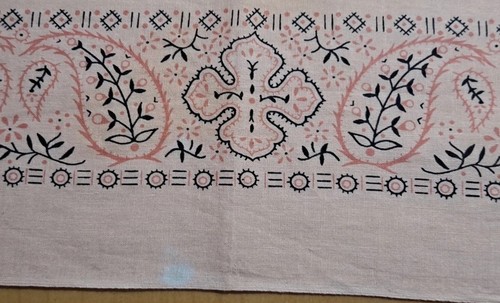 Vtg Wamcraft Peach Paisley Bandanna 100% Cotton RN14193 Made In USA 20"x21.5" - Picture 9 of 15