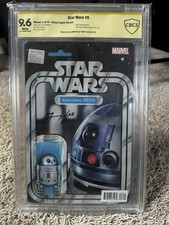 Star Wars #6 Signed By Jimmy Vee (R2-D2) Marvel Comic Graded 9.6