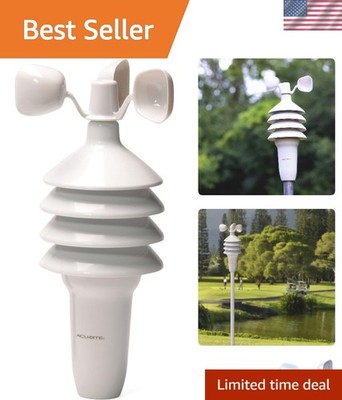 Smart Monitoring 3-in-1 Weather Sensor: Wind Speed, Temp, Humidity - Easy Setup