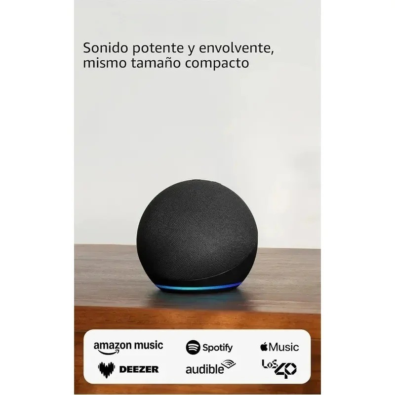 Echo Dot (Newest gen) Bluetooth Smart Speaker with Vibrant sound, WiFi, Charcoal