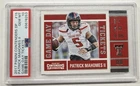 2017 Panini Contenders Draft Picks  #15 Patrick Mahomes Ii PSA 10