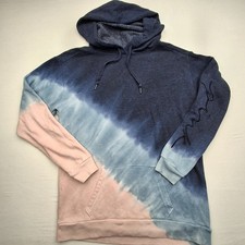 Victoria's Secret Pink Everyday Campus Lounge Pullover Sweater Hoodie Tie Dye SM