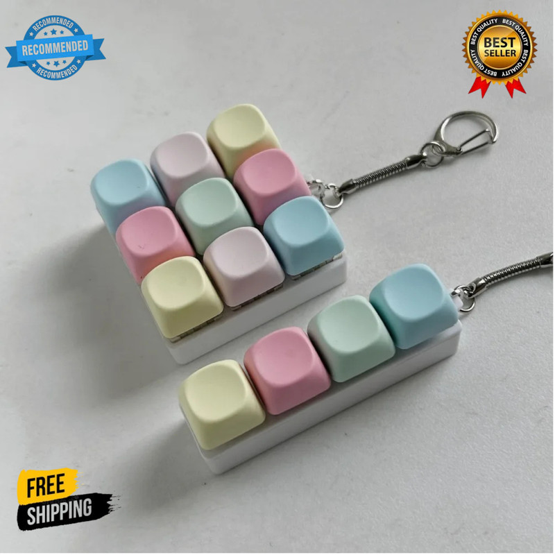 Mechanical Keyboard Fidget Toy Stress Relief Clicky Keycap Decompression Gadget