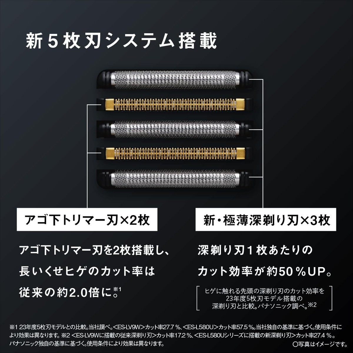 Panasonic ES-L550U-S shaver LAMDASH PRO 5 blades AC100-240 Japan