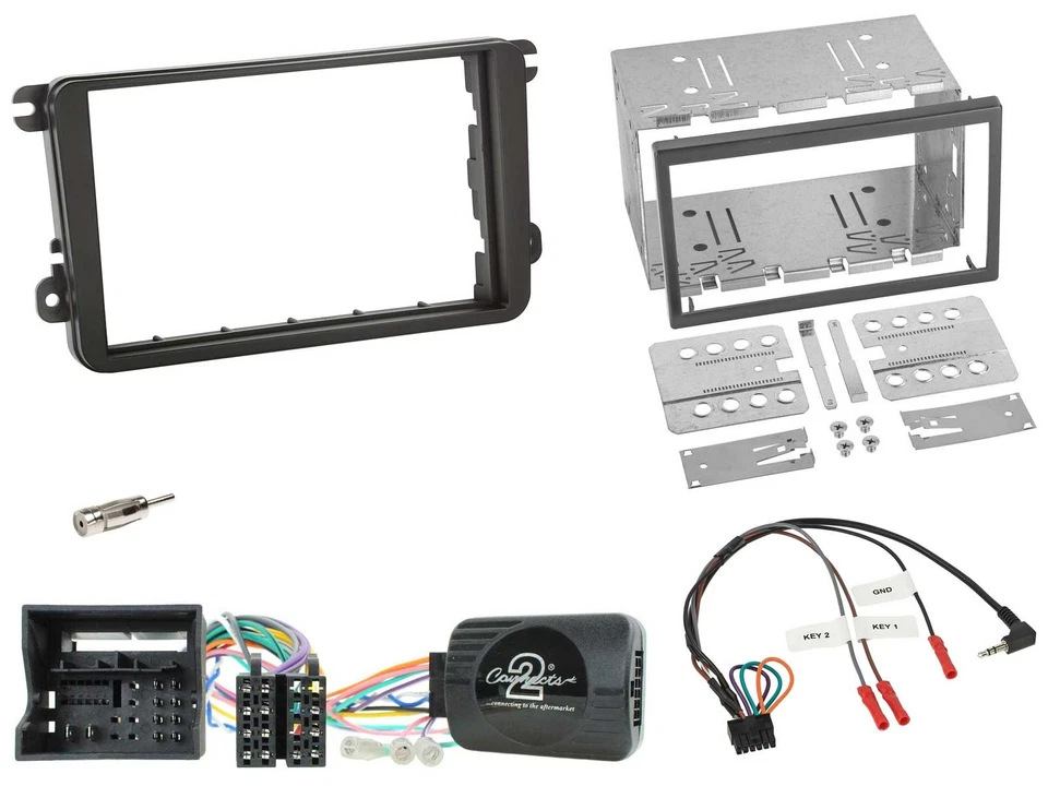 JVC Lenkrad USB 2DIN DAB Bluetooth CD Autoradio für VW T6 2015-2019 - Bild 3 von 4