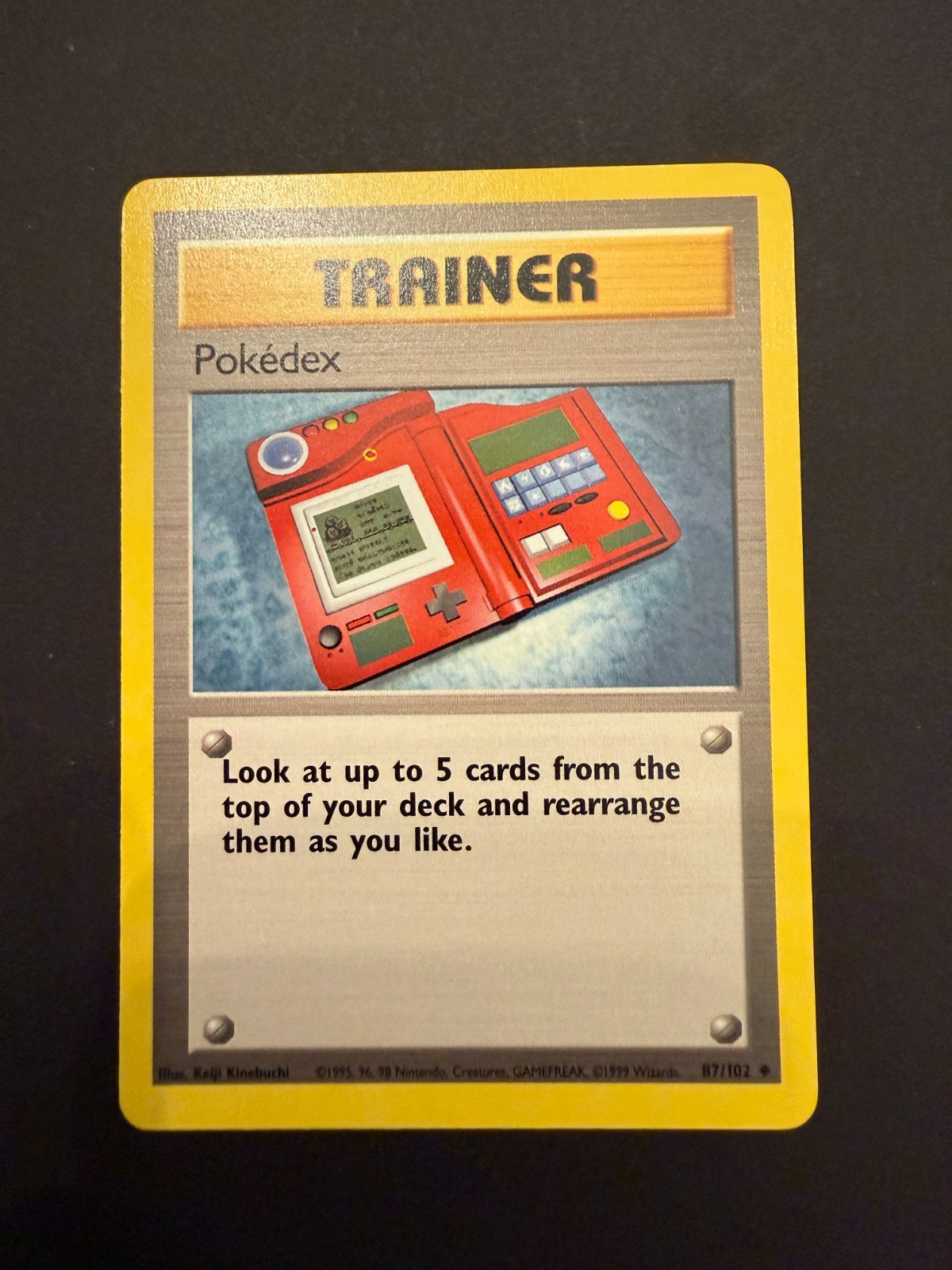 Pokémon TCG Trainer Card Pokedex Base 87/102 Regular LP!