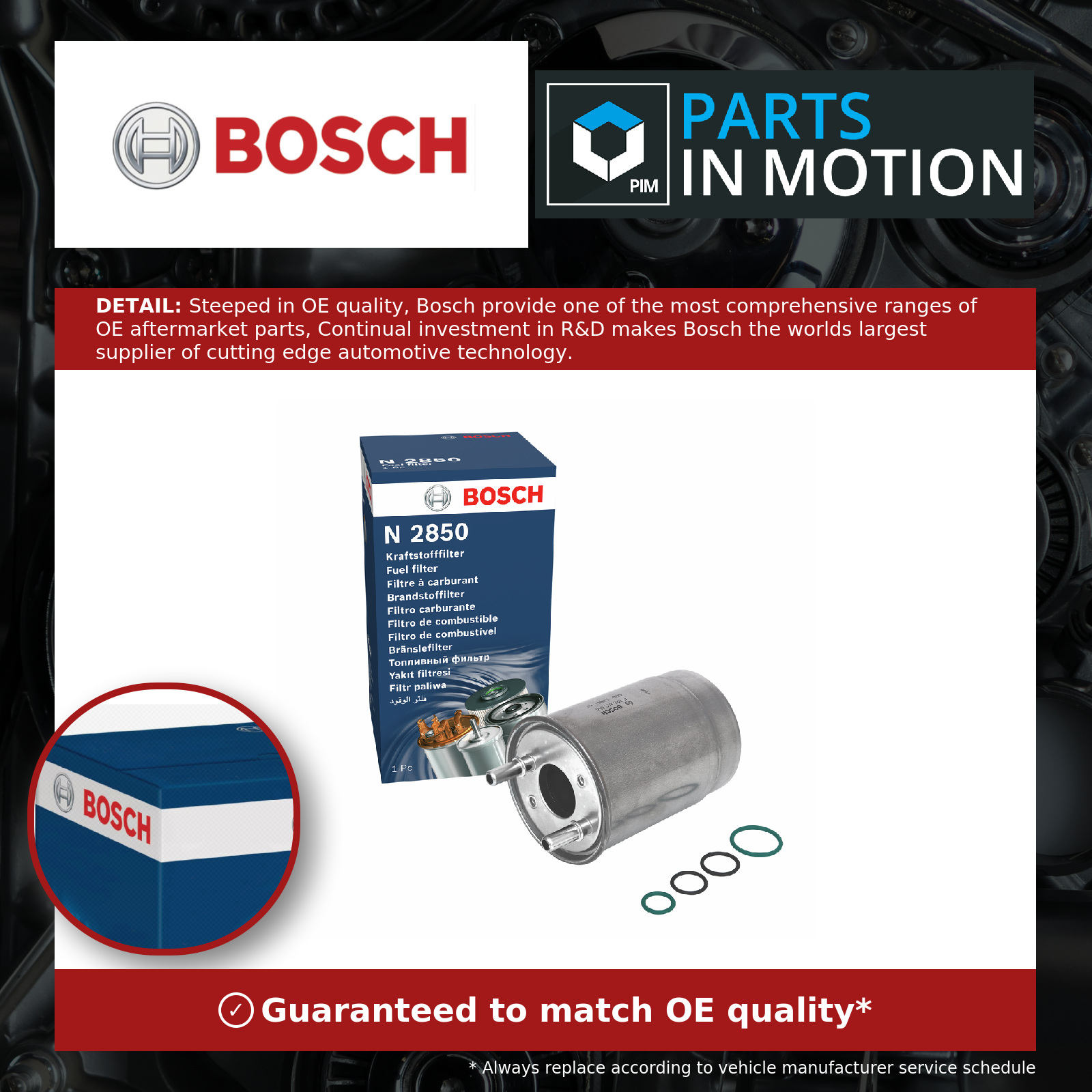 For Renault - Megane MK3 1.6D 2011-2015 164003113R 164004202R Fuel Filter Bosch - Image 6