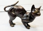 New ListingVintage Bronze Siamese Standing Cat 5.5" Figurine Decor