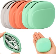2 PCS Silicone Headphone  Cable Organizer Case   Mini Portable Storage Box