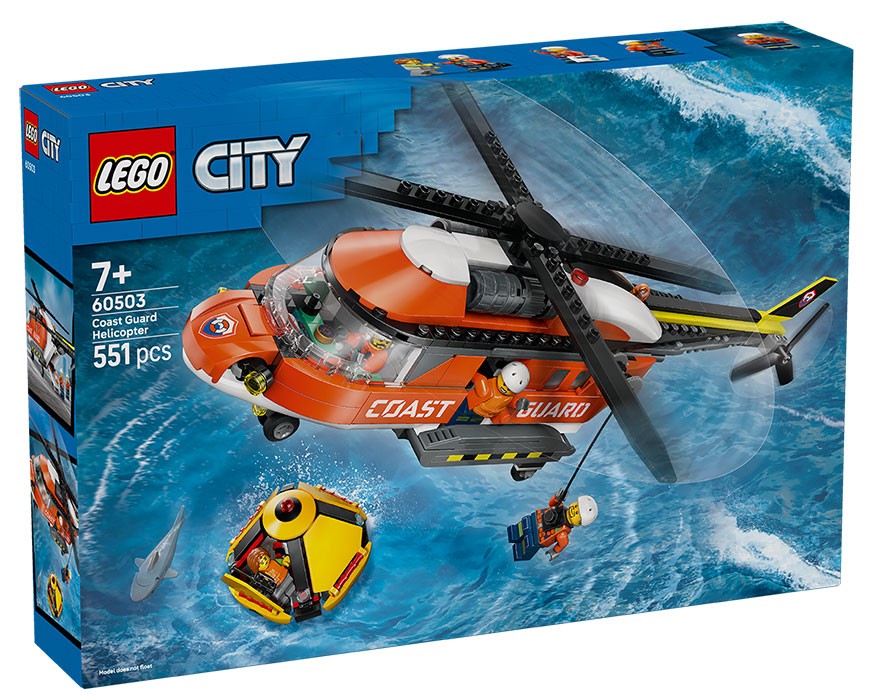 LEGO 60503 Elicottero Guardia Costiera City: Modello da Collezione