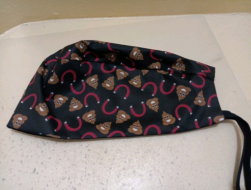 Poop Magnet Men's Skull/Chemo Surgical Scrub Hat/Cap Handmade - Picture 7 of 7