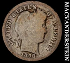 1898 Barber Dime- Silver- Scarce Better Date No Reserve #J834