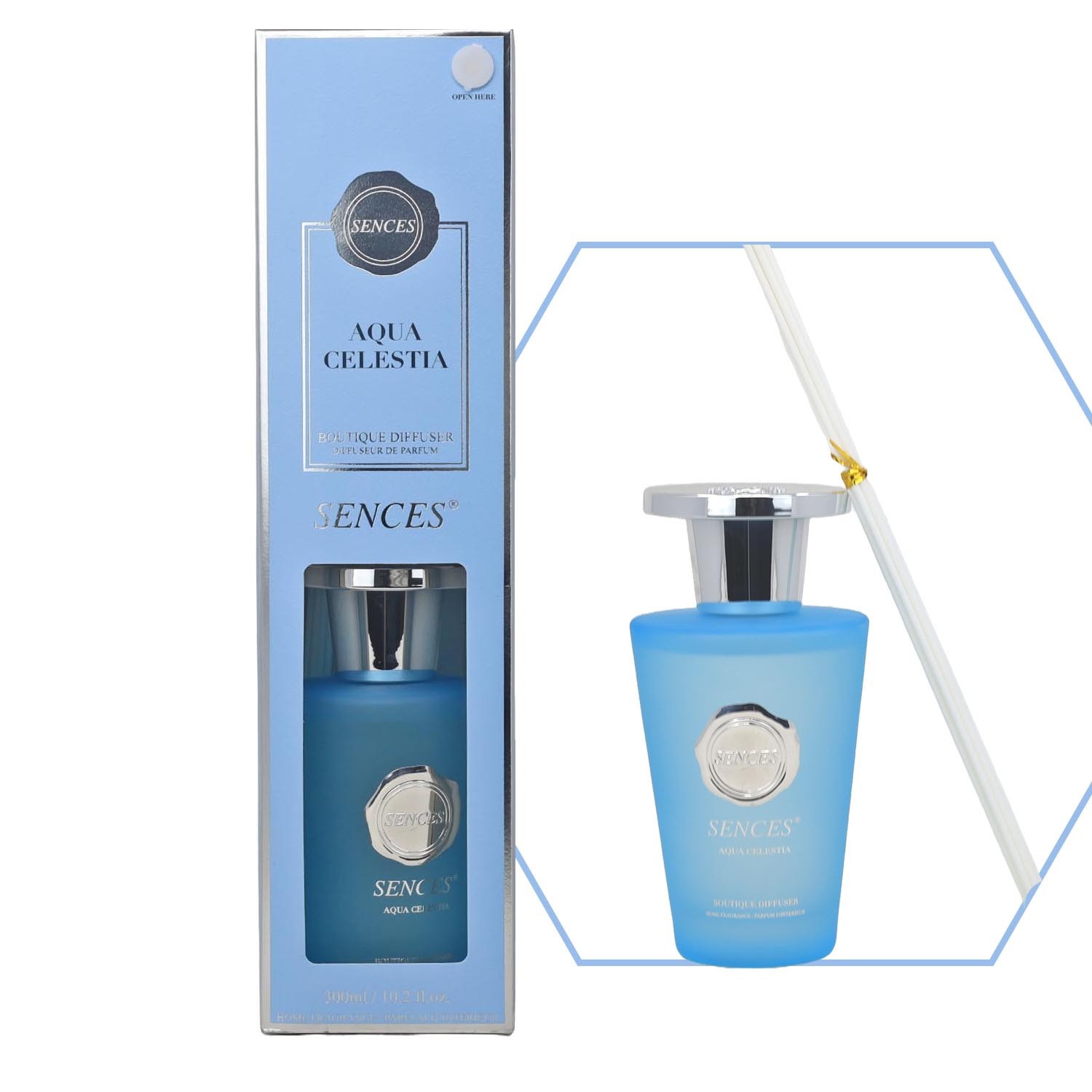 Baltus Reed Diffuser 300ml Aqua Celestia Fragrance Aromatherapy Air Freshener