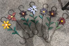 Vintage 7 flower garden Plant metal hanger or...