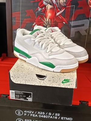 Jordan 4 RM White Pine Green 44 x Nike Air Force Retro OG SB Skateboard