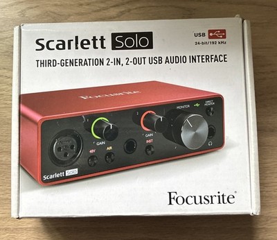 Focusrite Scarlett Solo 3G USB Audio Interface - MOSC0024