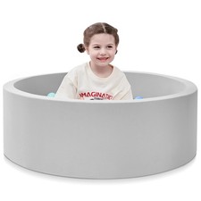 Foam Ball Pit, 35.4"x 11.8" Ball Pits for Toddlers, Soft Round Kiddie Baby Pl...
