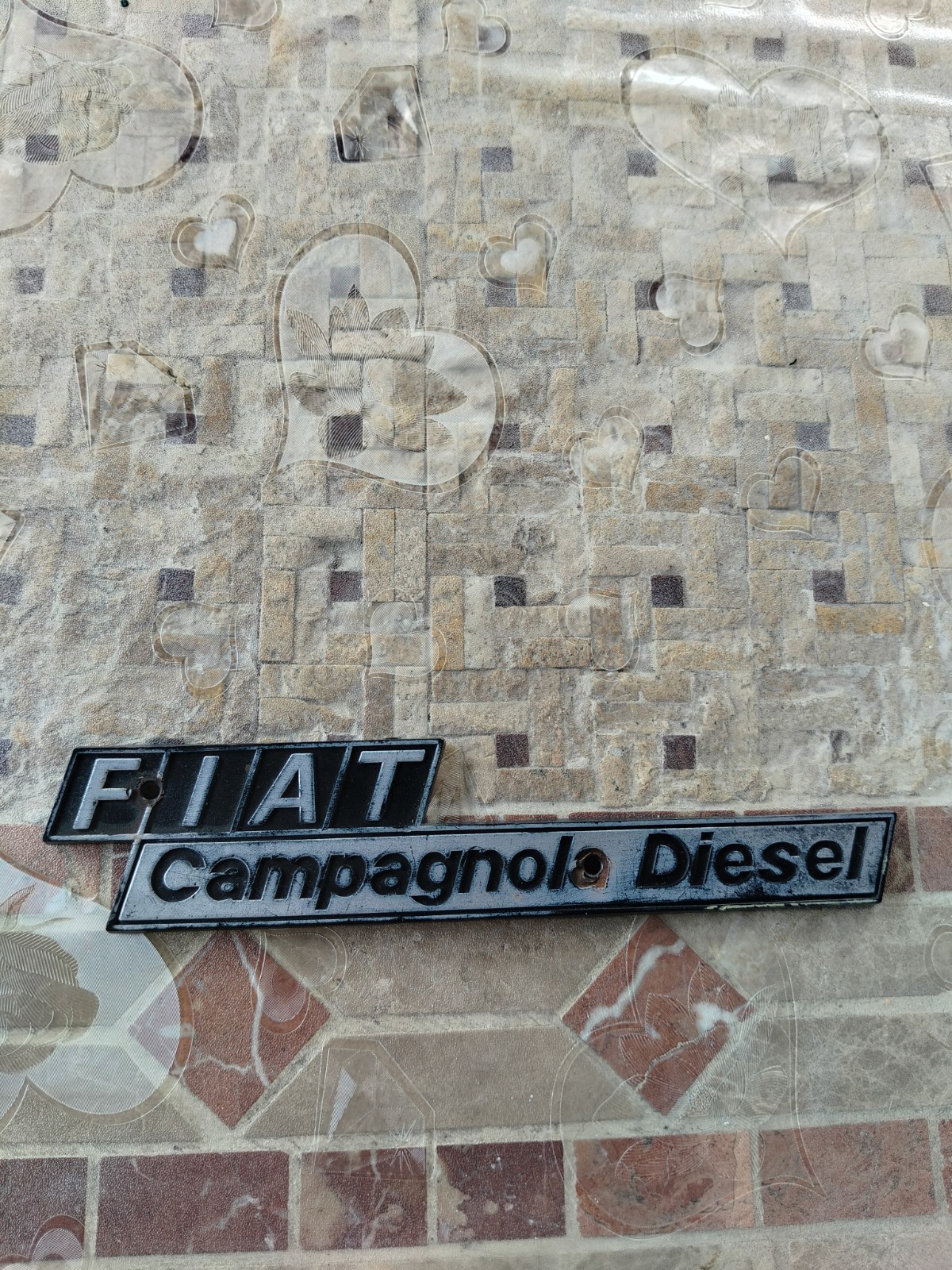 Scritta Fiat Campagnola Diesel Originale