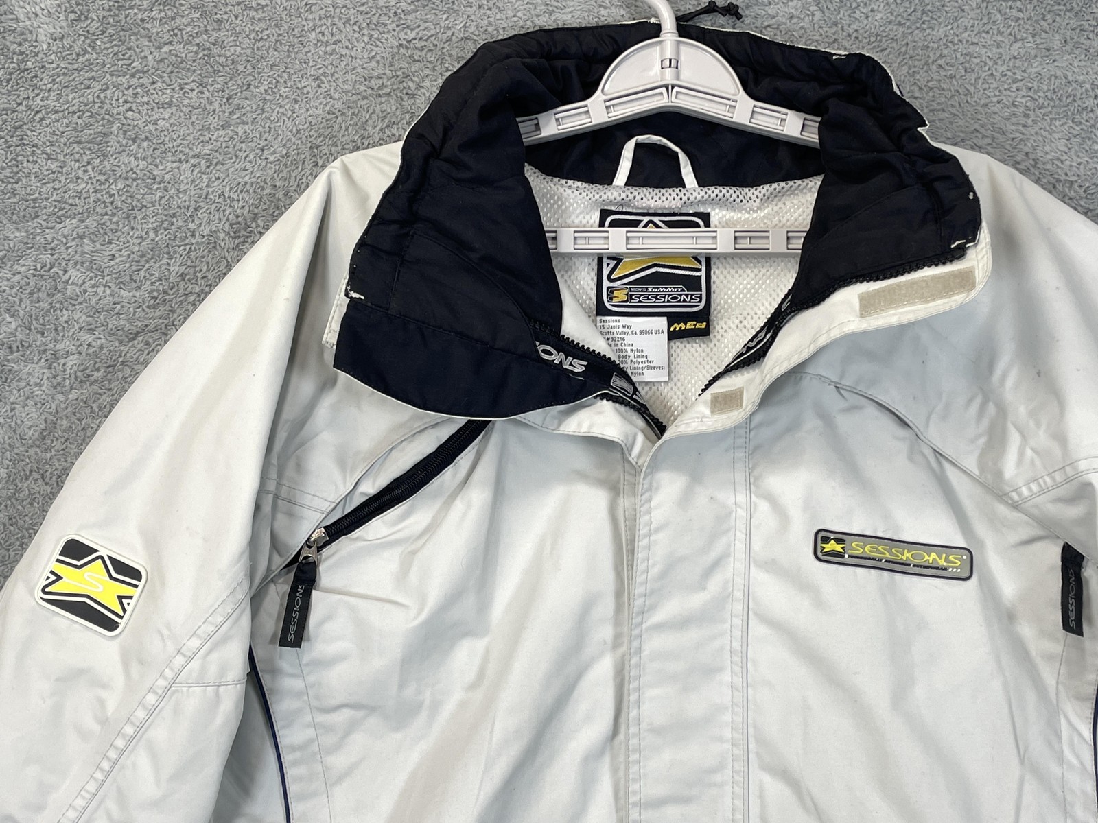 Jacket Mens Medium White Hooded Entrant Gii-xt