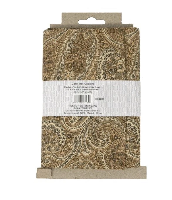 Tela de algodón cachemir beige y marrón Marcus Brothers de 1 yarda nueva costura hágalo usted mismo Foto 2 de 4