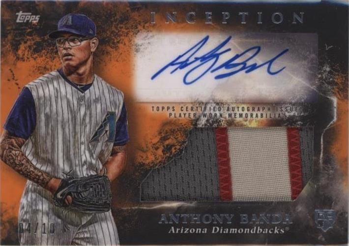 2018 Topps Inception - Inception Autographed Patches Anthony Banda #IAP ...