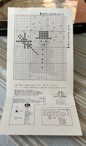 Mini Snowman Cross Stitch Christmas Card To Make Permin Of Copenhagen - Picture 3 of 7